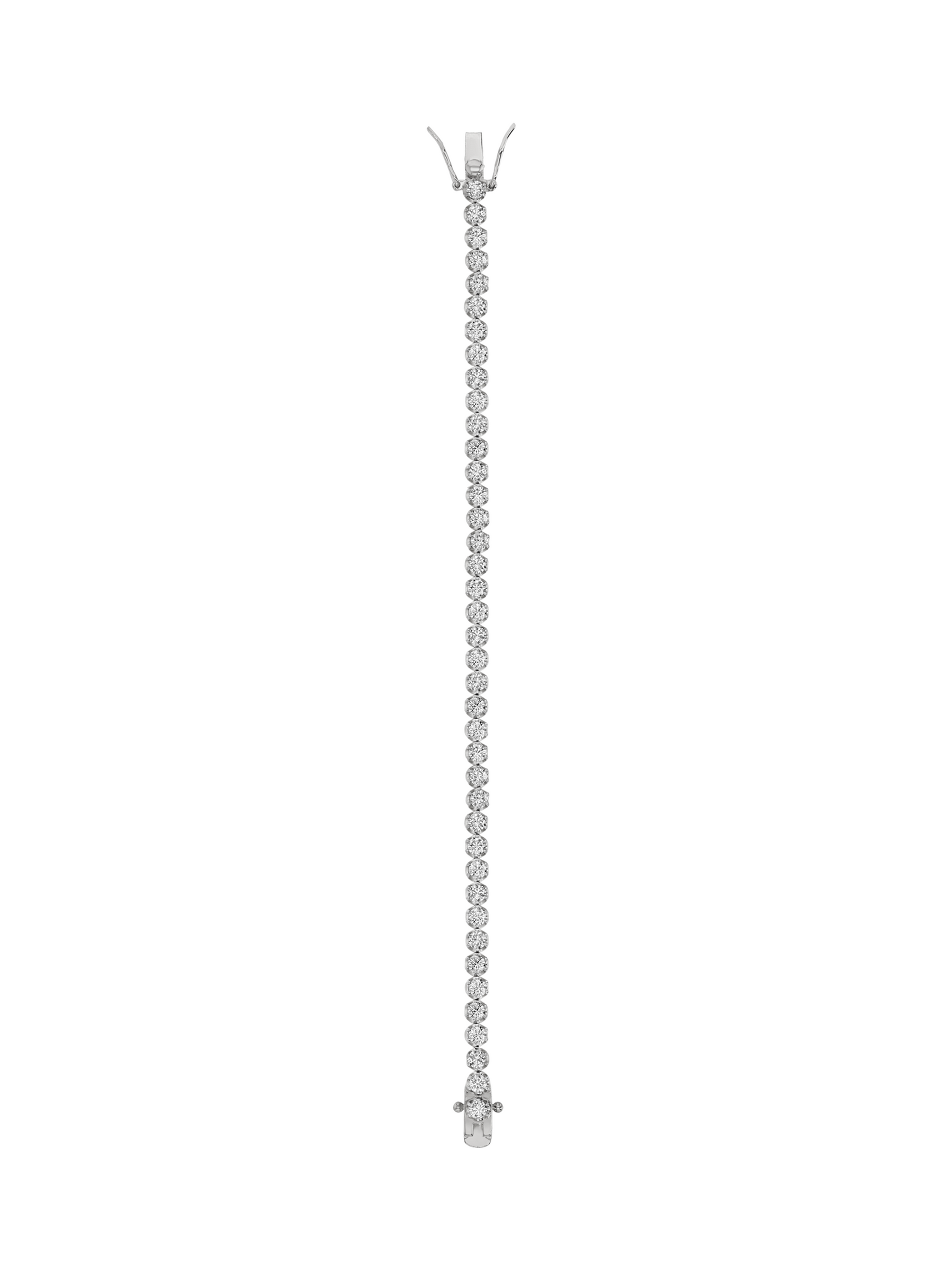 IRIS RIVIÈRE BRACELET IN MOISSANITE, STERLING SILVER