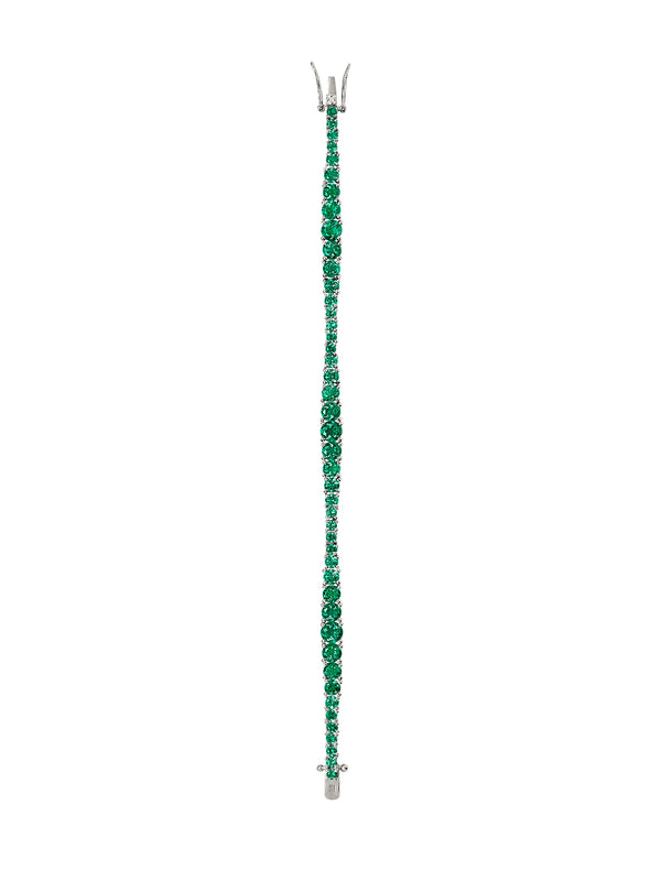ISADORA RIVIÈRE BRACELET IN LAB EMERALD