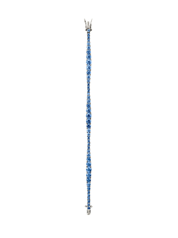 ISADORA RIVIÈRE BRACELET IN SLATE BLUE MOISSANITE