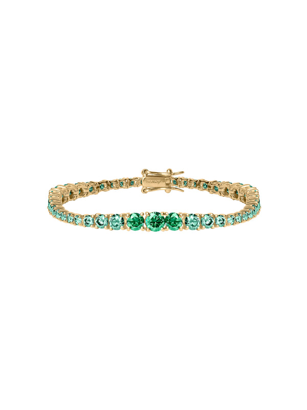 ISADORA RIVIÈRE BRACELET IN VIRIDIAN GREEN MOISSANITE