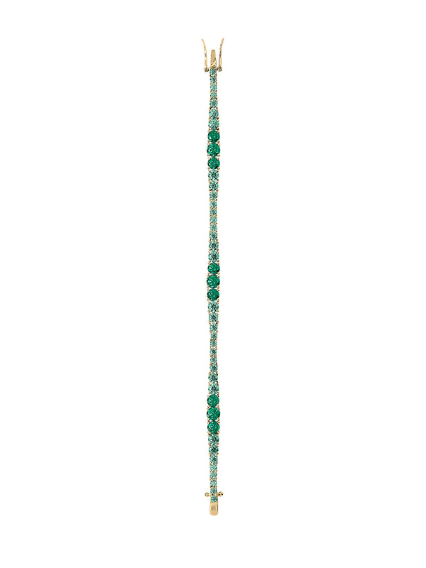 ISADORA RIVIÈRE BRACELET IN VIRIDIAN GREEN MOISSANITE