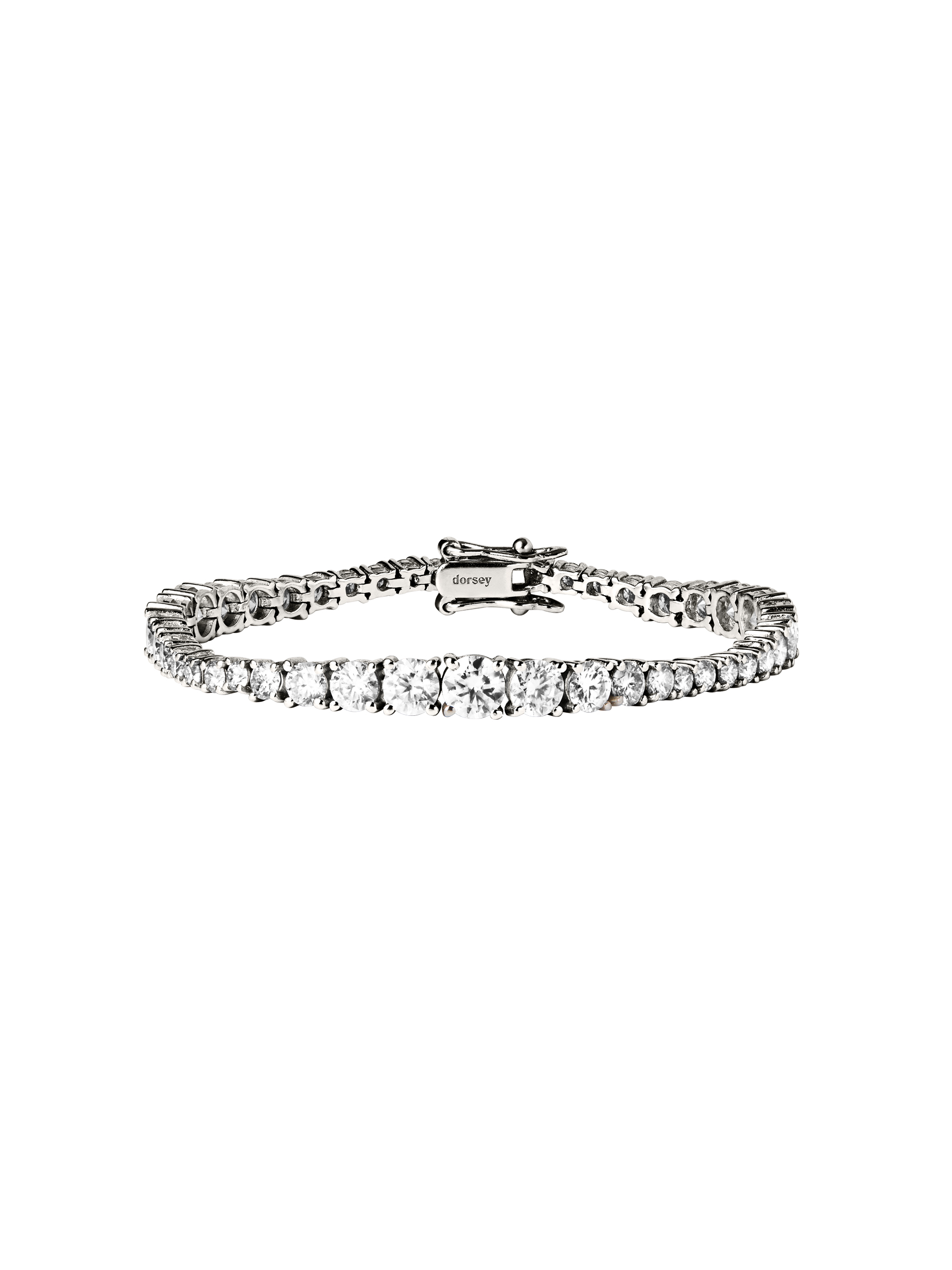 ISADORA RIVIÈRE BRACELET IN LAB WHITE SAPPHIRE