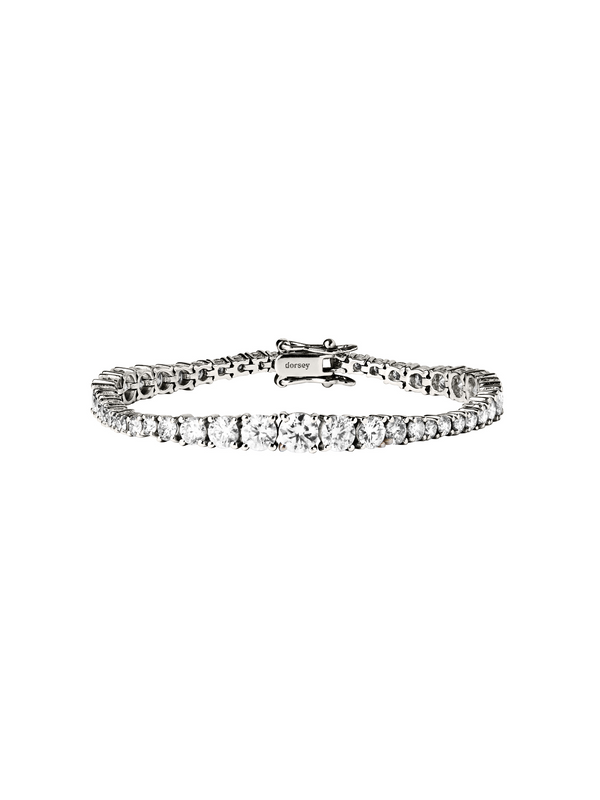 ISADORA RIVIÈRE BRACELET IN LAB WHITE SAPPHIRE