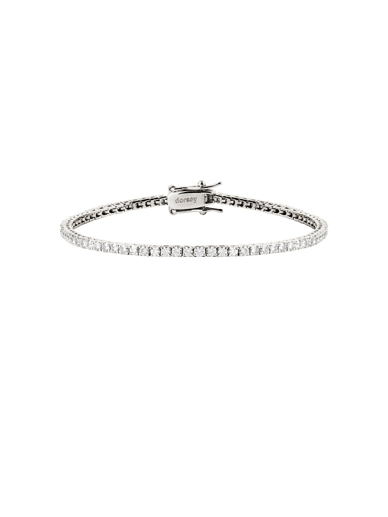 KATE RIVIÈRE BRACELET IN 2MM MOISSANITE, STERLING SILVER