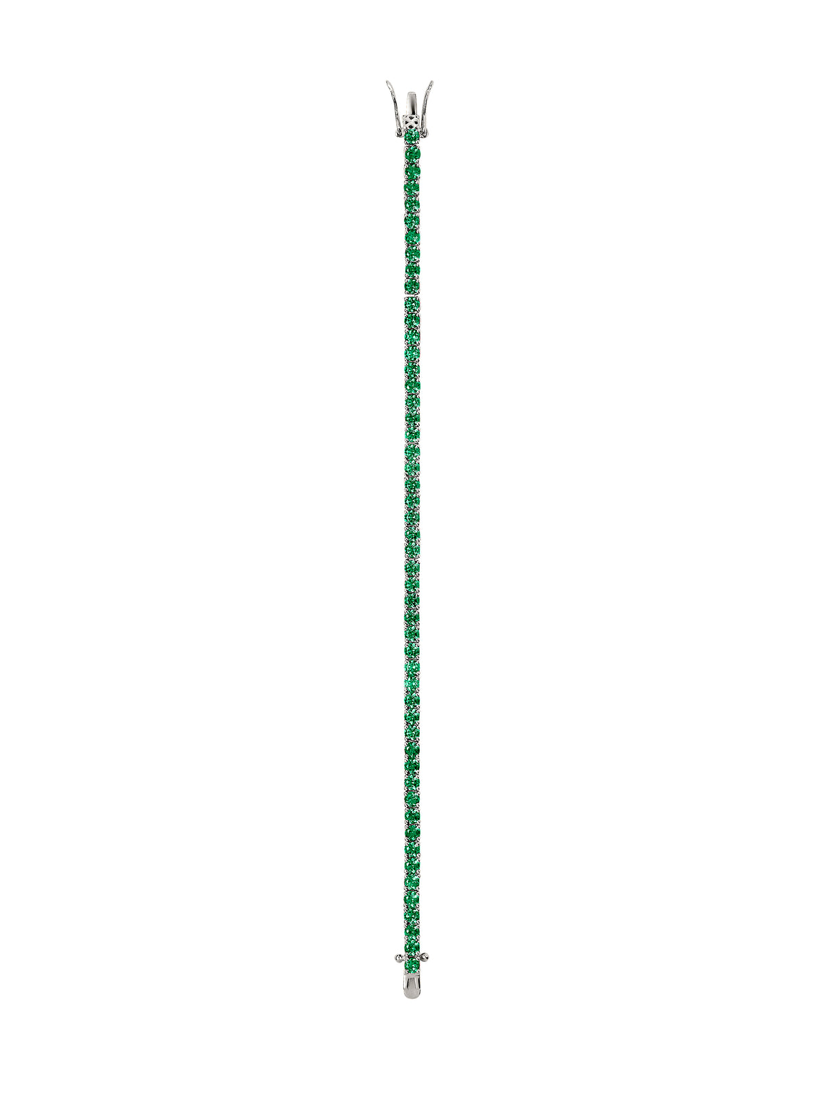 KATE RIVIÈRE BRACELET IN 3MM LAB EMERALD