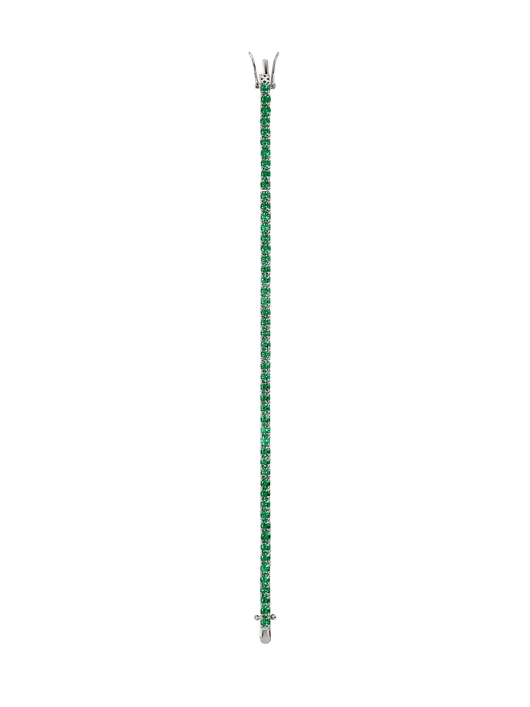 KATE RIVIÈRE BRACELET IN 3MM LAB EMERALD