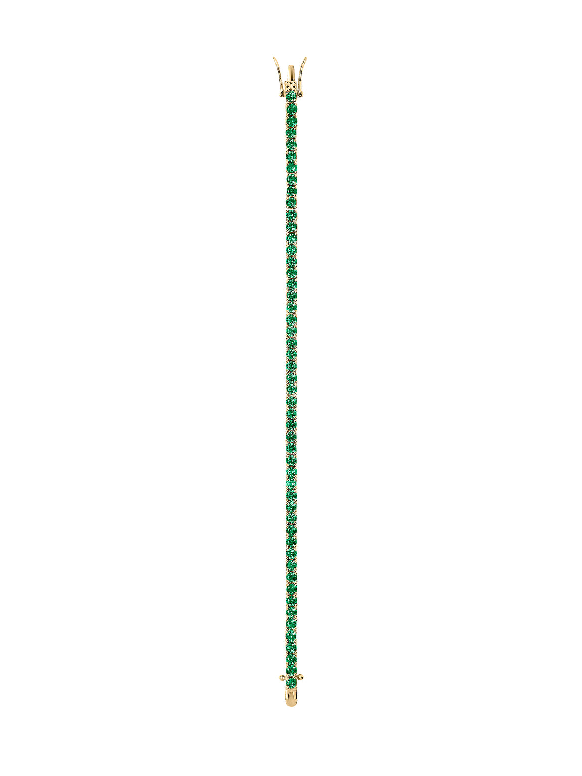 KATE RIVIÈRE BRACELET IN 3MM LAB EMERALD
