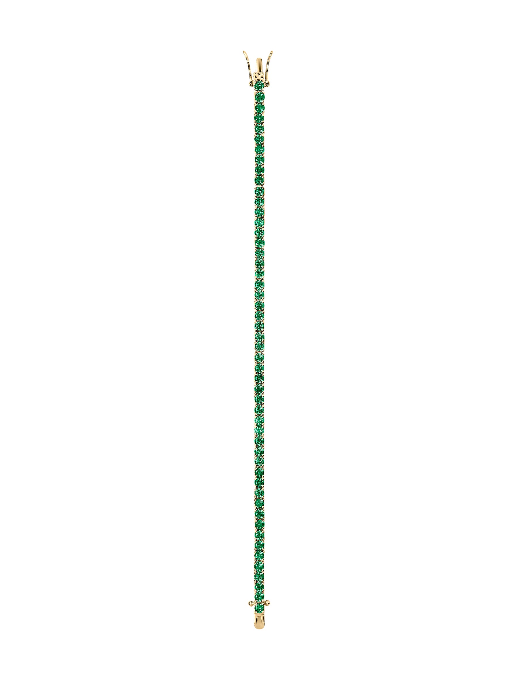 KATE RIVIÈRE BRACELET IN 3MM LAB EMERALD