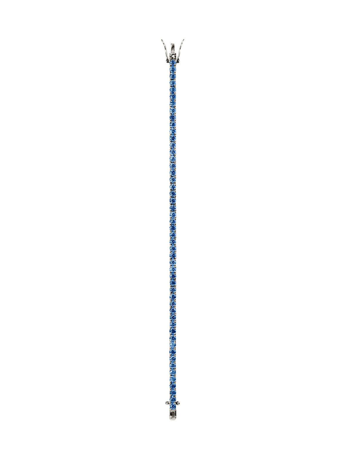 KATE RIVIÈRE BRACELET IN 3MM SLATE BLUE MOISSANITE