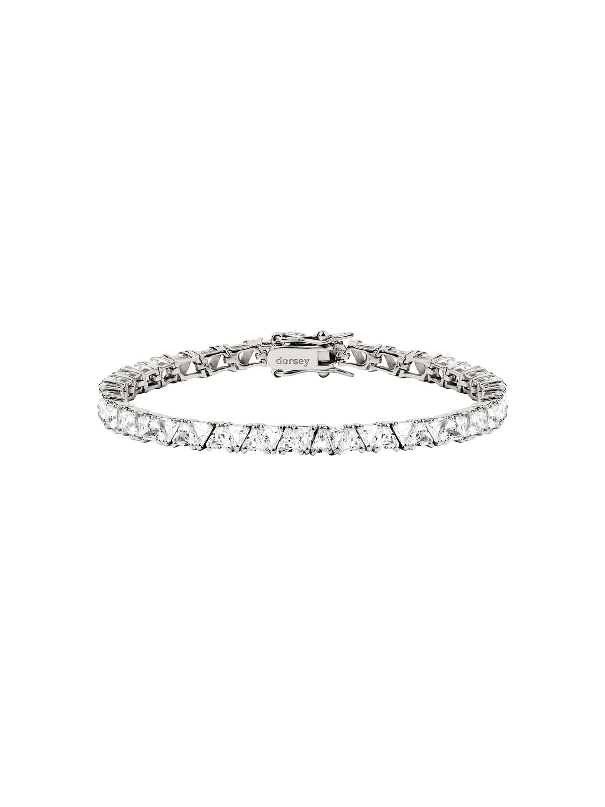 PETITE THEODORA RIVIÈRE BRACELET IN LAB WHITE SAPPHIRE