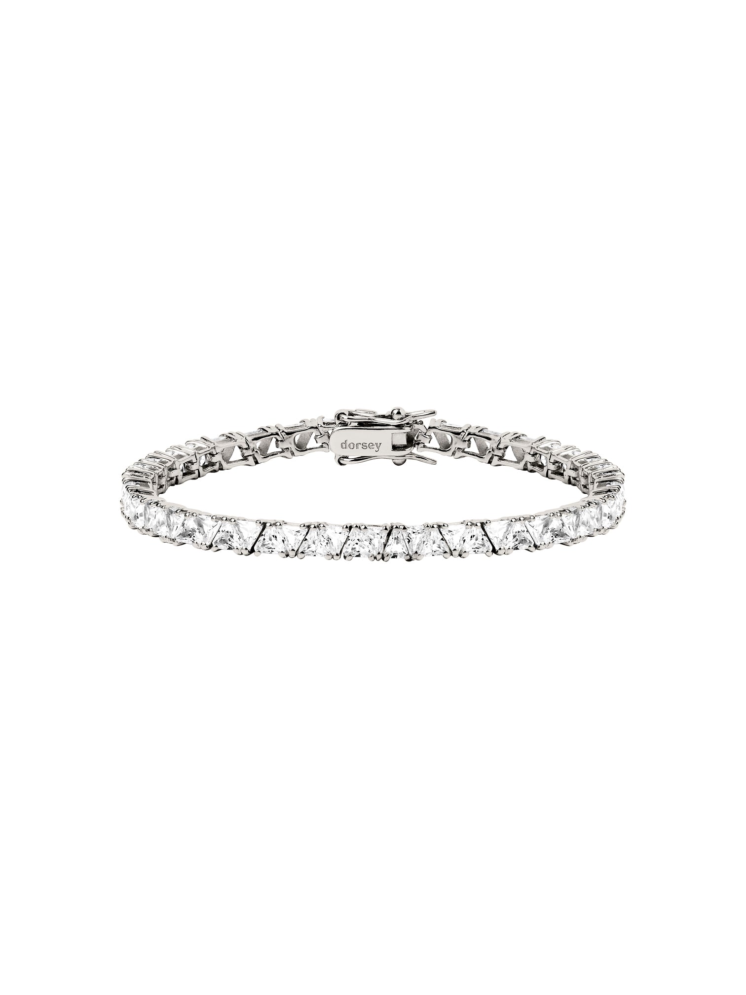 PETITE THEODORA RIVIÈRE BRACELET IN LAB WHITE SAPPHIRE
