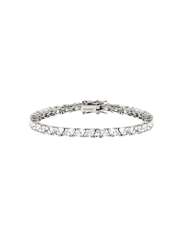 PETITE THEODORA RIVIÈRE BRACELET IN LAB WHITE SAPPHIRE