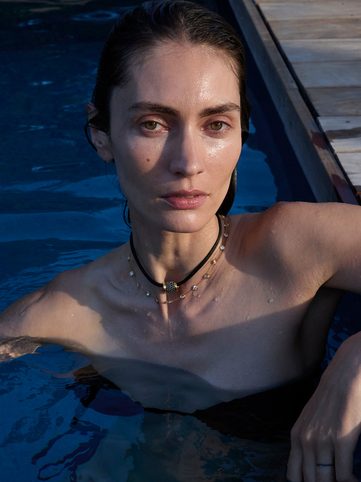 YVES NOIR PARACORD NECKLACE IN NANO ONYX, 18K GOLD VERMEIL – Dorsey