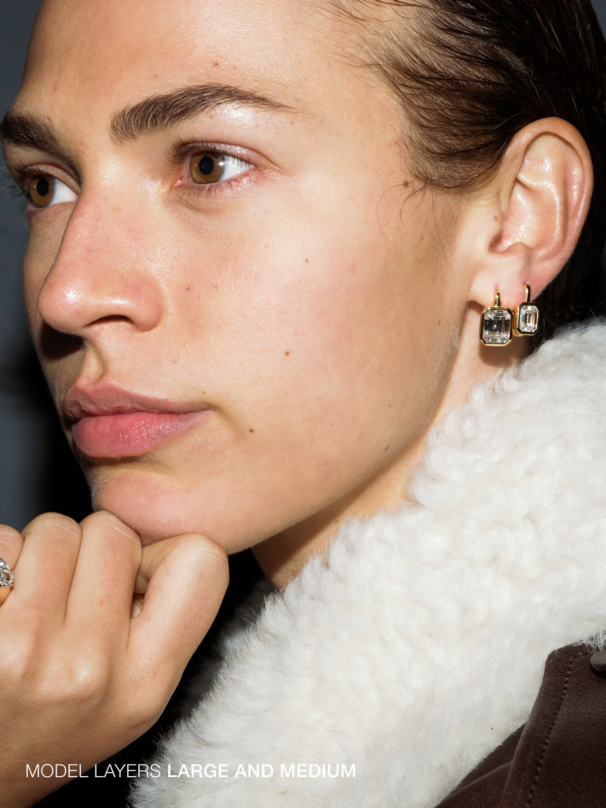 ODETTE EARRINGS IN NANO EMERALD