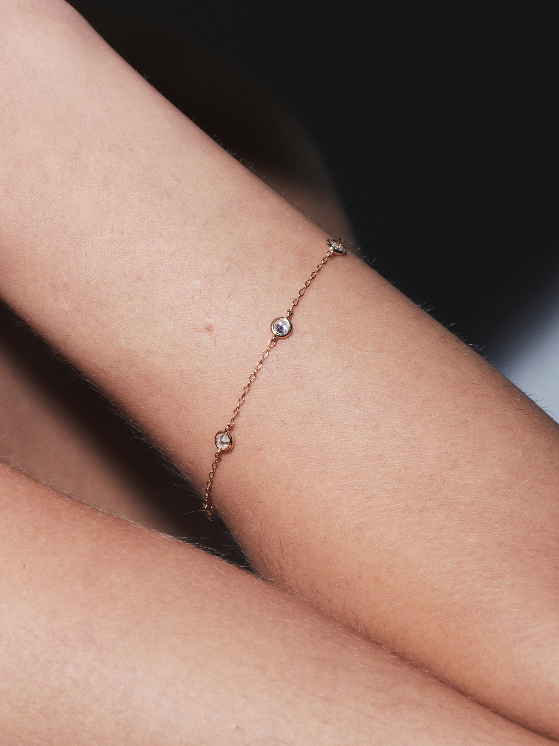CLEMENCE BRACELET IN MOISSANITE, STERLING SILVER