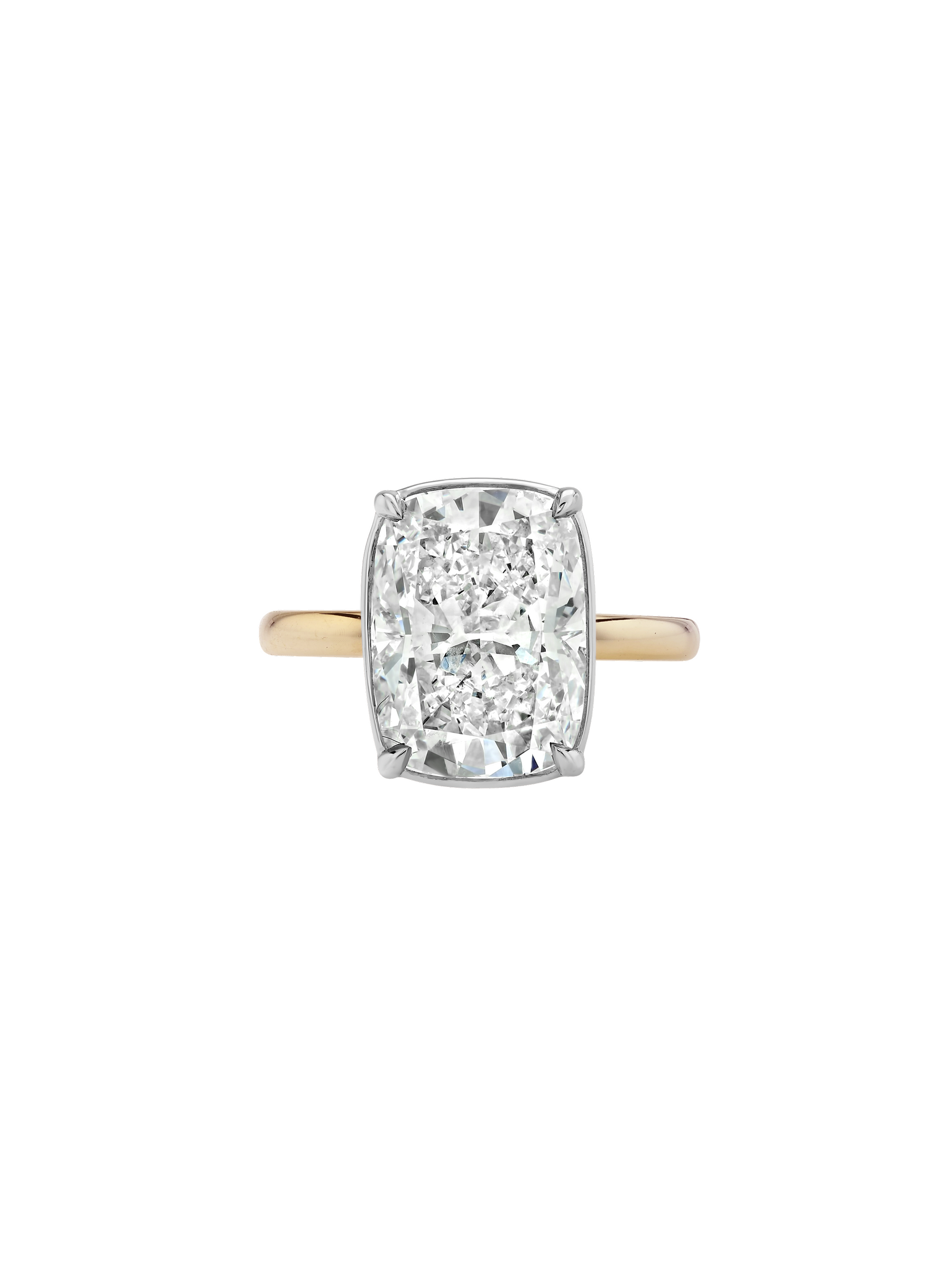14K ELLIS CUSHION-CUT SOLITAIRE RING IN LAB DIAMOND