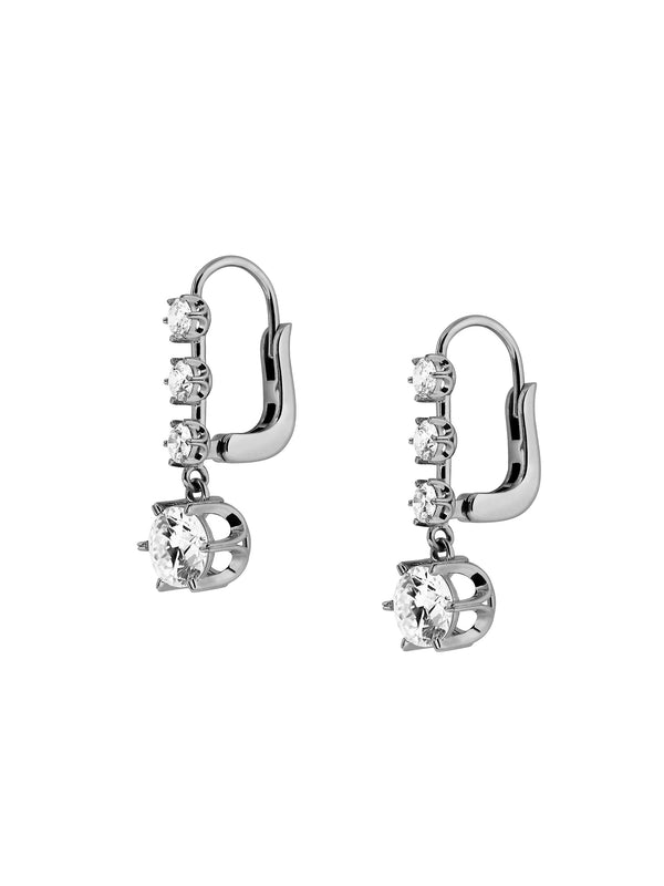 HENRIETTA 4-STONE DROP EARRINGS IN MOISSANITE