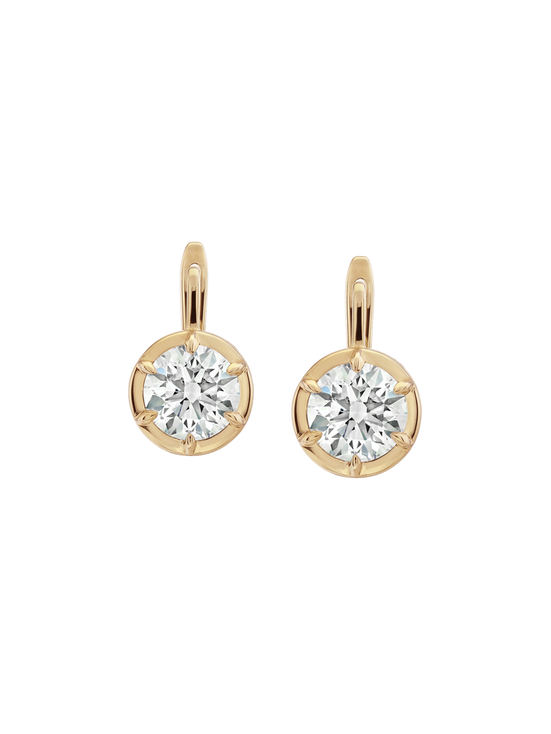 MAXWELL EARRINGS IN LAB DIAMOND, 14K YELLOW GOLD