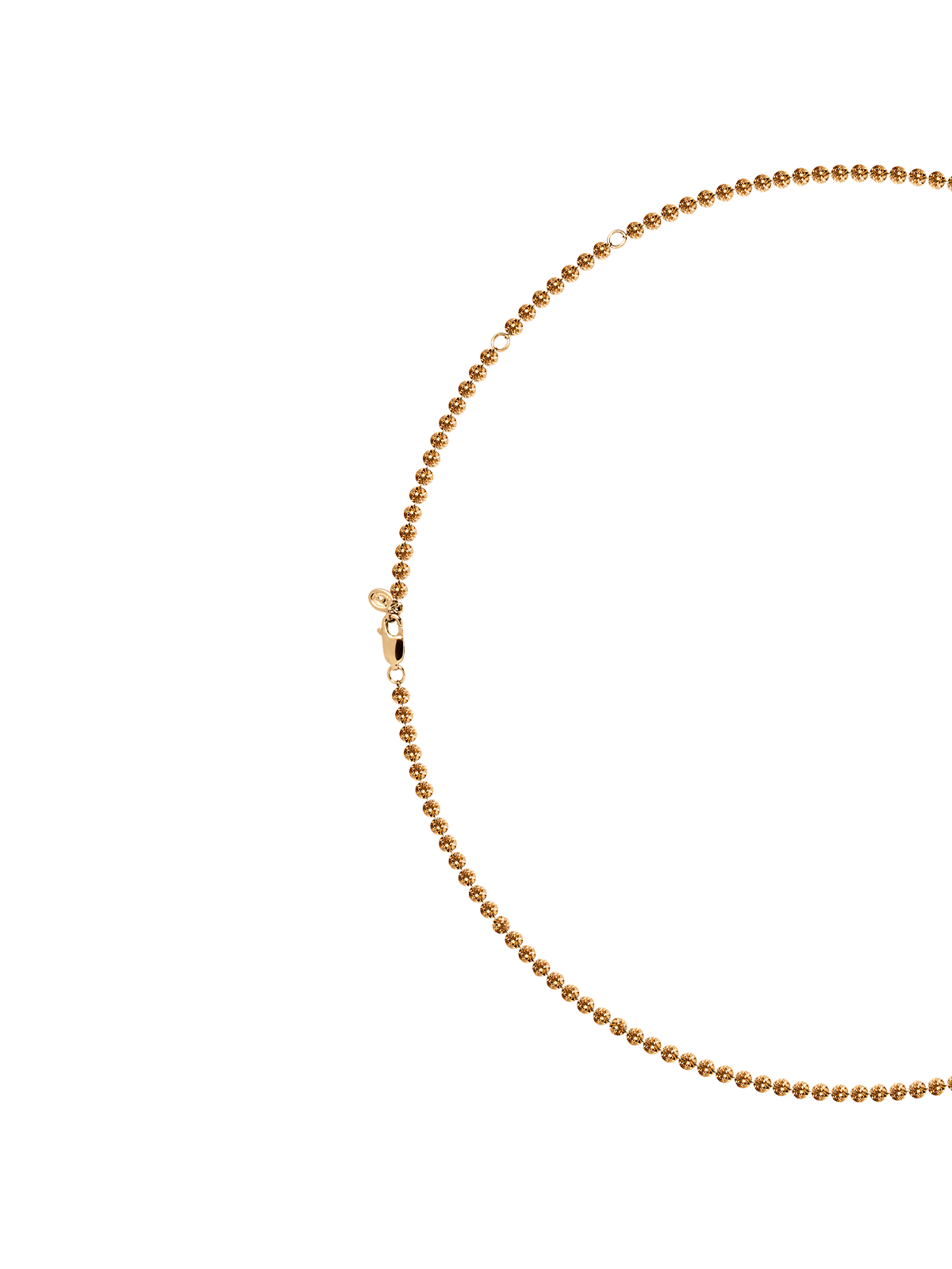14K FLOATING ETERNITY NECKLACE IN AMBER LAB DIAMOND, 14K YELLOW GOLD