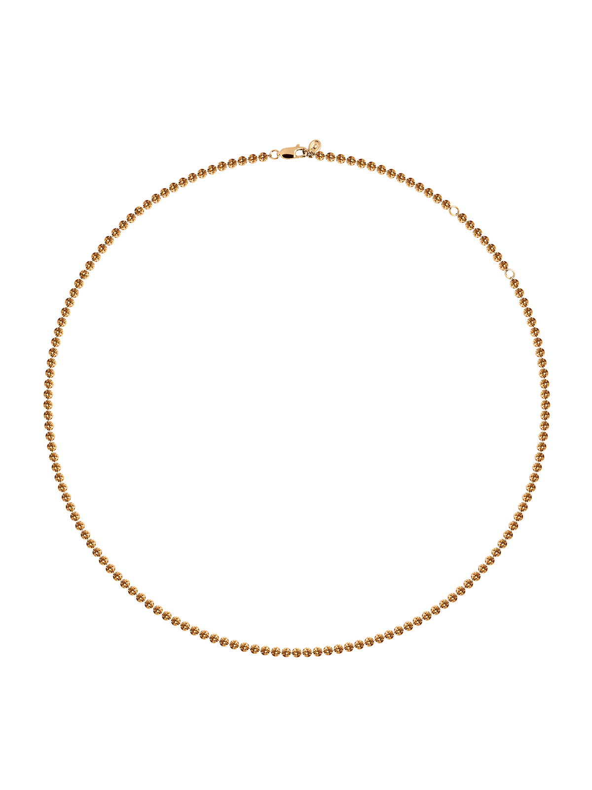 14K FLOATING ETERNITY NECKLACE IN AMBER LAB DIAMOND, 14K YELLOW GOLD