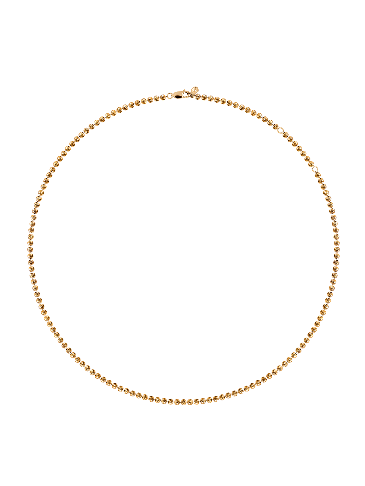 14K FLOATING ETERNITY NECKLACE IN CHAMPAGNE LAB DIAMOND, 14K YELLOW GOLD