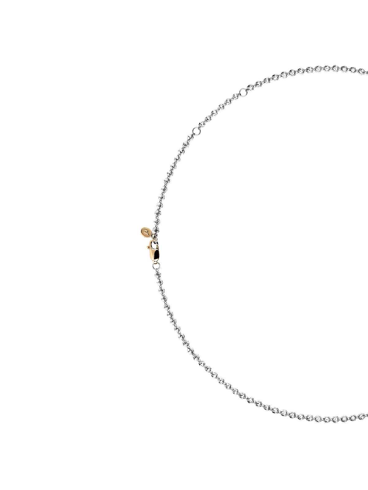 14K FLOATING ETERNITY NECKLACE IN LAB DIAMOND, 14K YELLOW GOLD