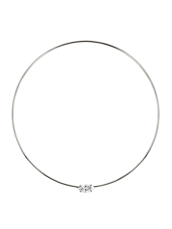 14K ROWE MARQUISE-CUT CHOKER IN 3 CTS LAB DIAMOND