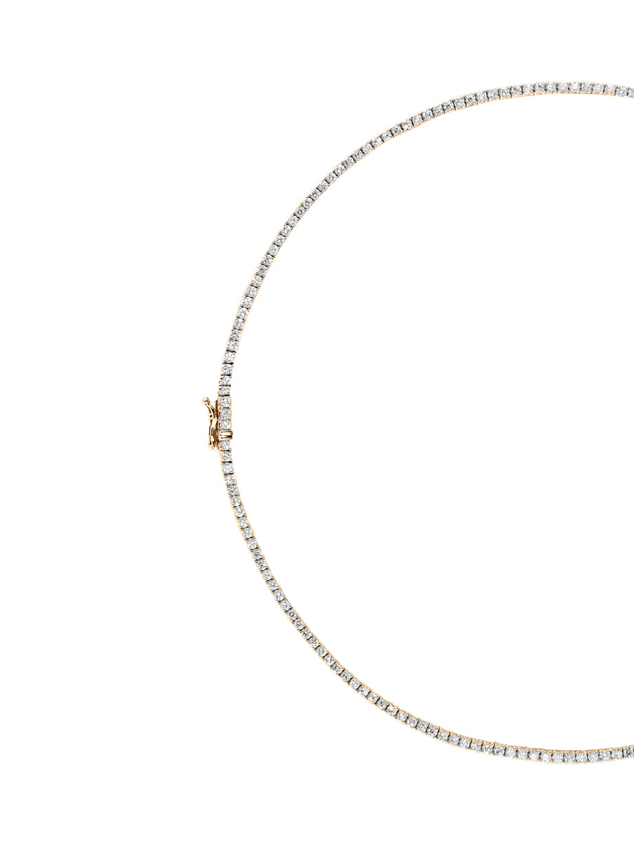 14K KATE RIVIÈRE NECKLACE IN 1.8MM LAB DIAMOND