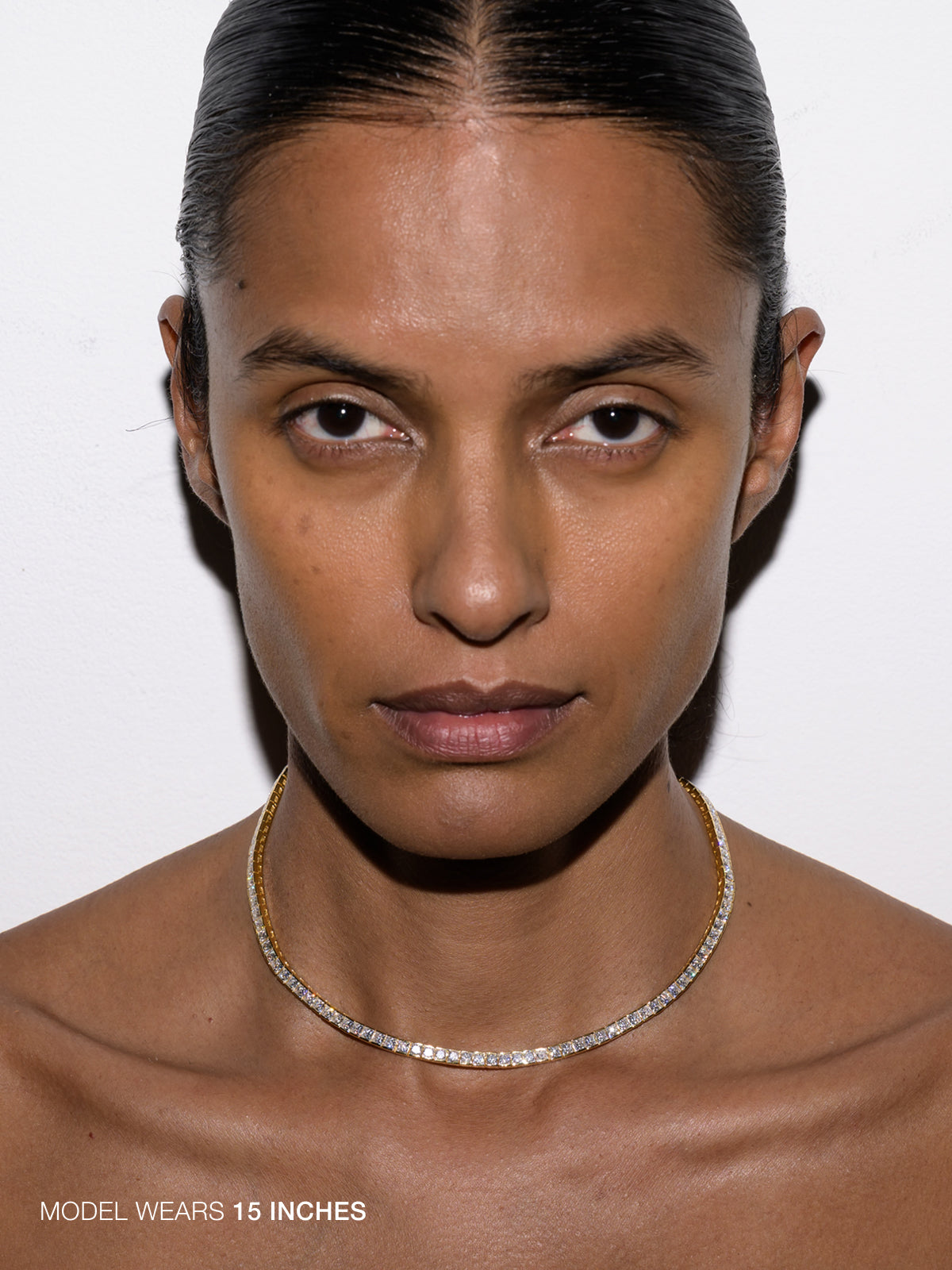DORSEY PRINCESS-CUT RIVIÈRE NECKLACE IN MOISSANITE