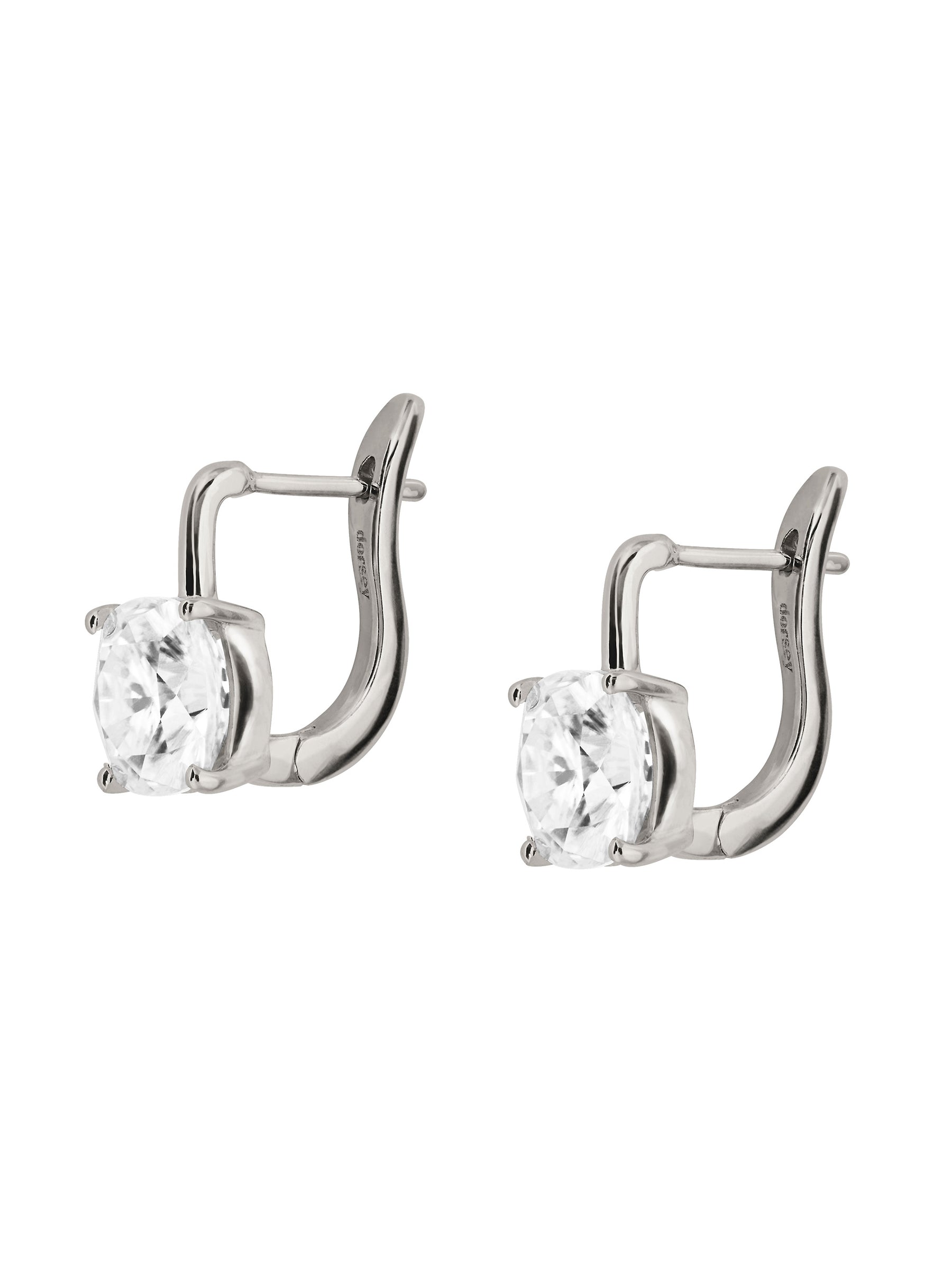 PORTER CUSHION-CUT EARRINGS IN MOISSANITE, STERLING SILVER