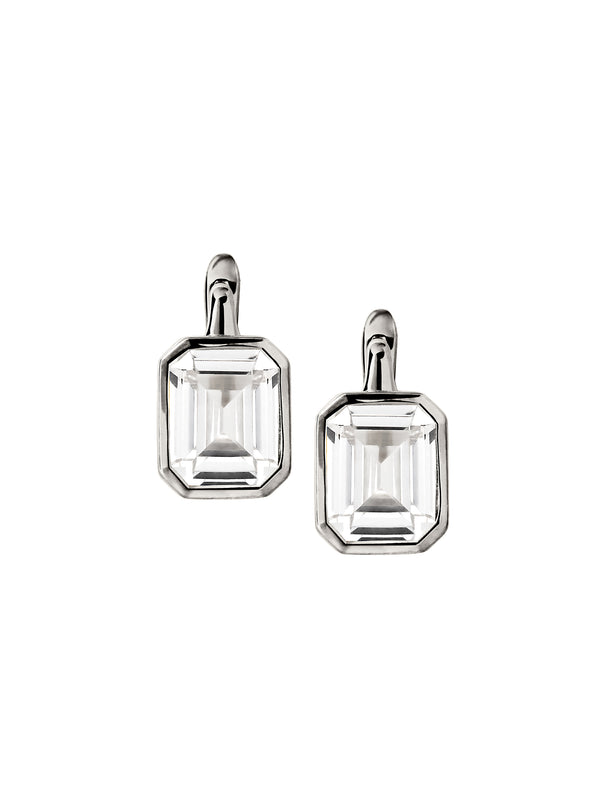 ODETTE EARRINGS IN LAB WHITE SAPPHIRE