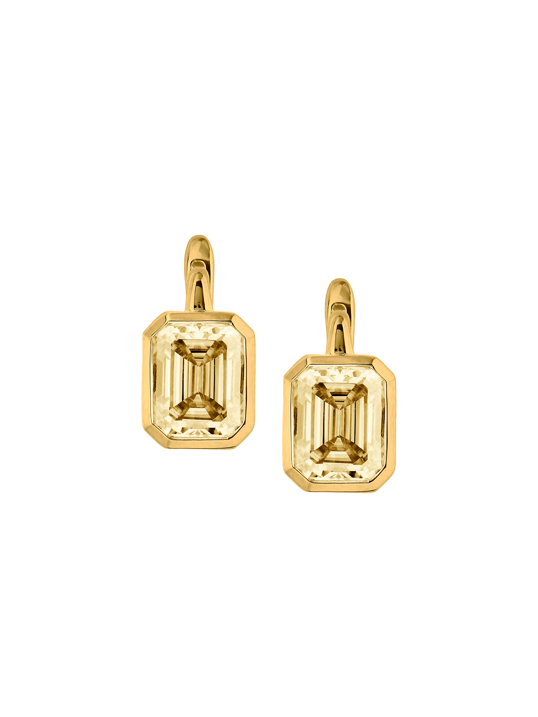 ODETTE EARRINGS IN HONEY MOISSANITE