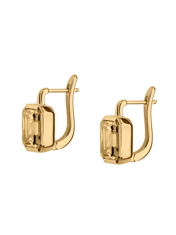 ODETTE EARRINGS IN HONEY MOISSANITE