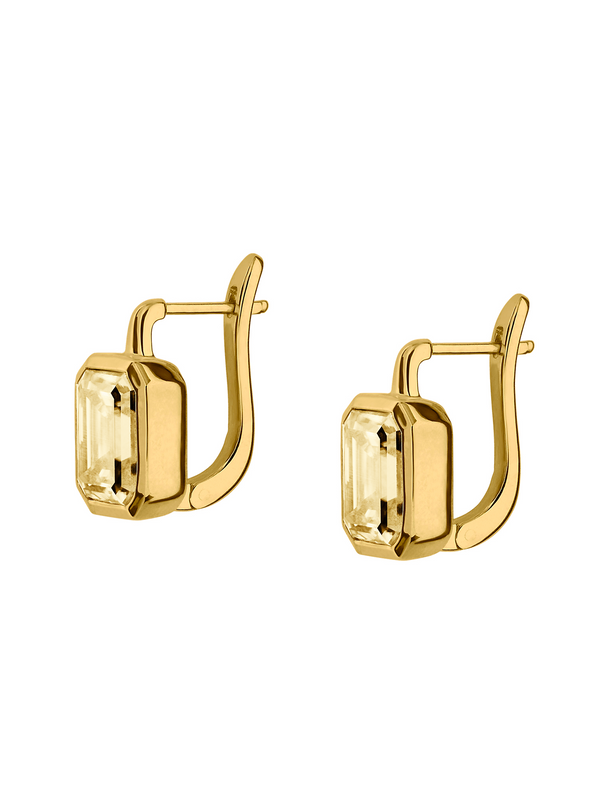 ODETTE EARRINGS IN HONEY MOISSANITE