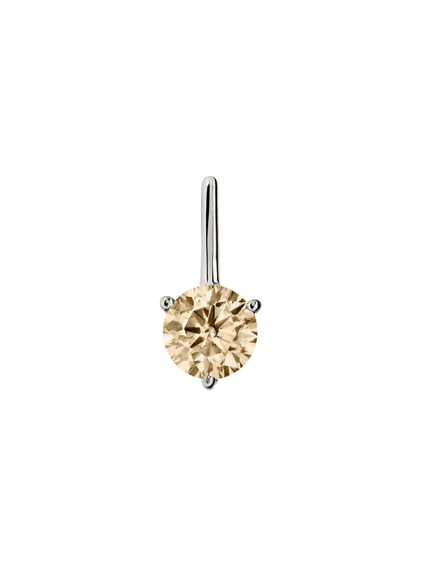 HENDRY BAR STUD EARRINGS IN HONEY MOISSANITE