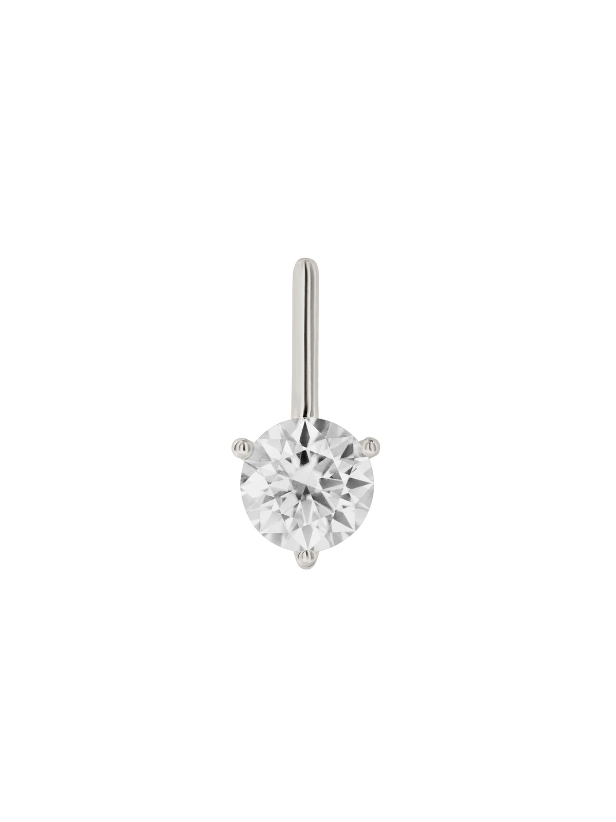 HENDRY BAR STUD EARRINGS IN MOISSANITE