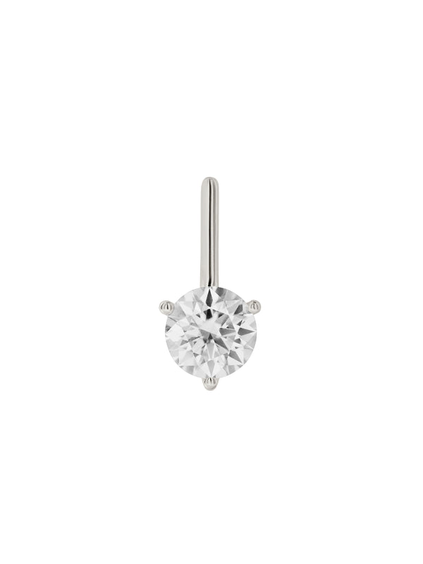 HENDRY BAR STUD EARRINGS IN MOISSANITE