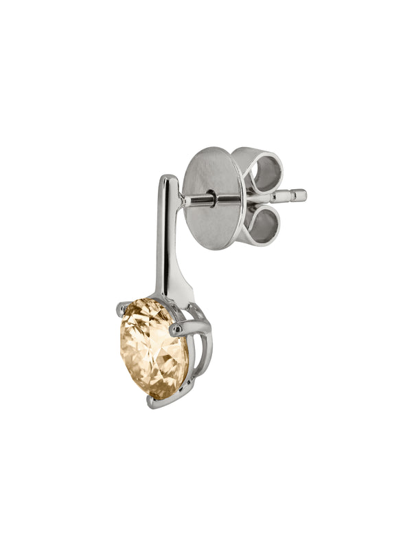 HENDRY BAR STUD EARRINGS IN HONEY MOISSANITE