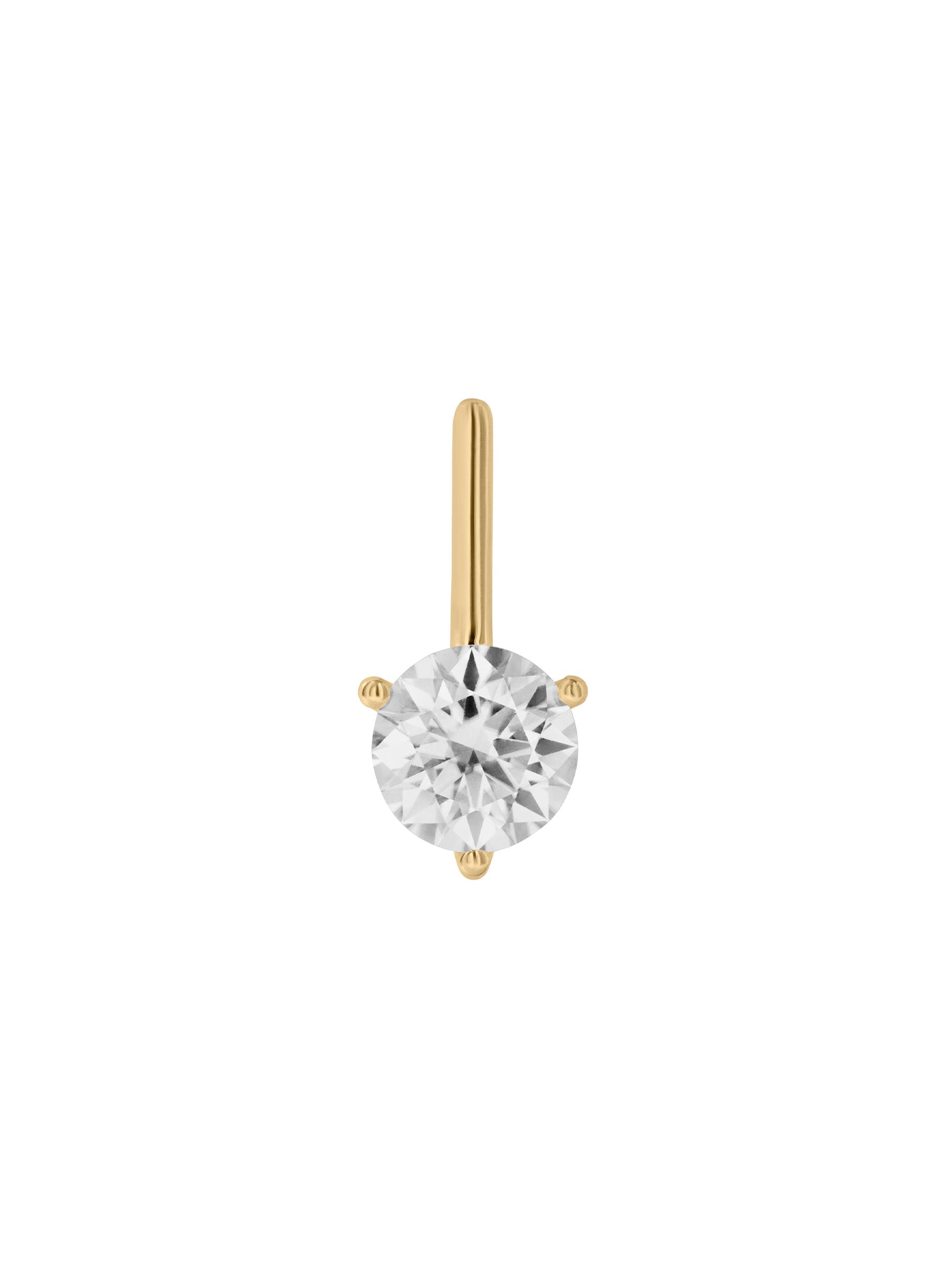HENDRY BAR STUD EARRINGS IN MOISSANITE