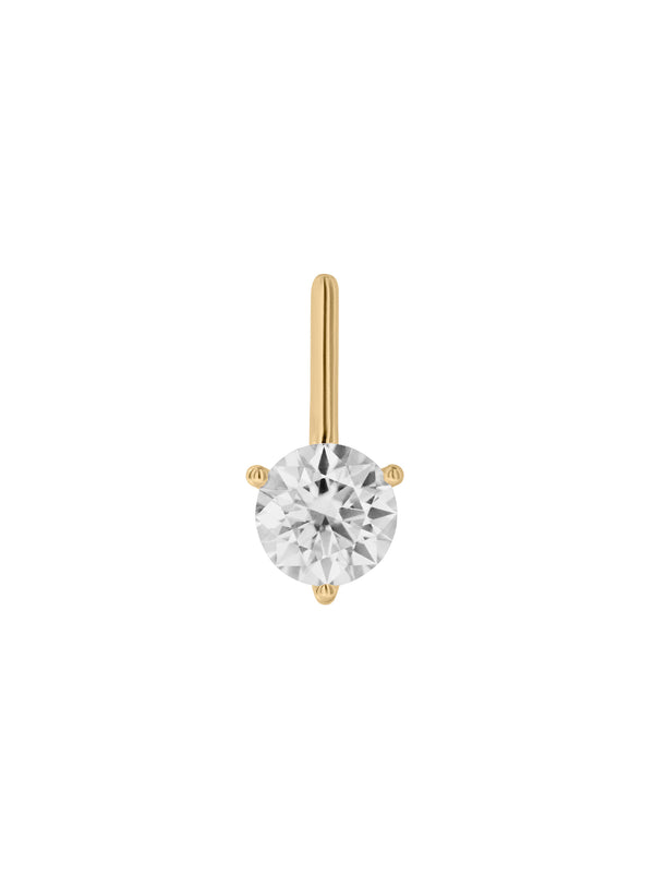 HENDRY BAR STUD EARRINGS IN MOISSANITE