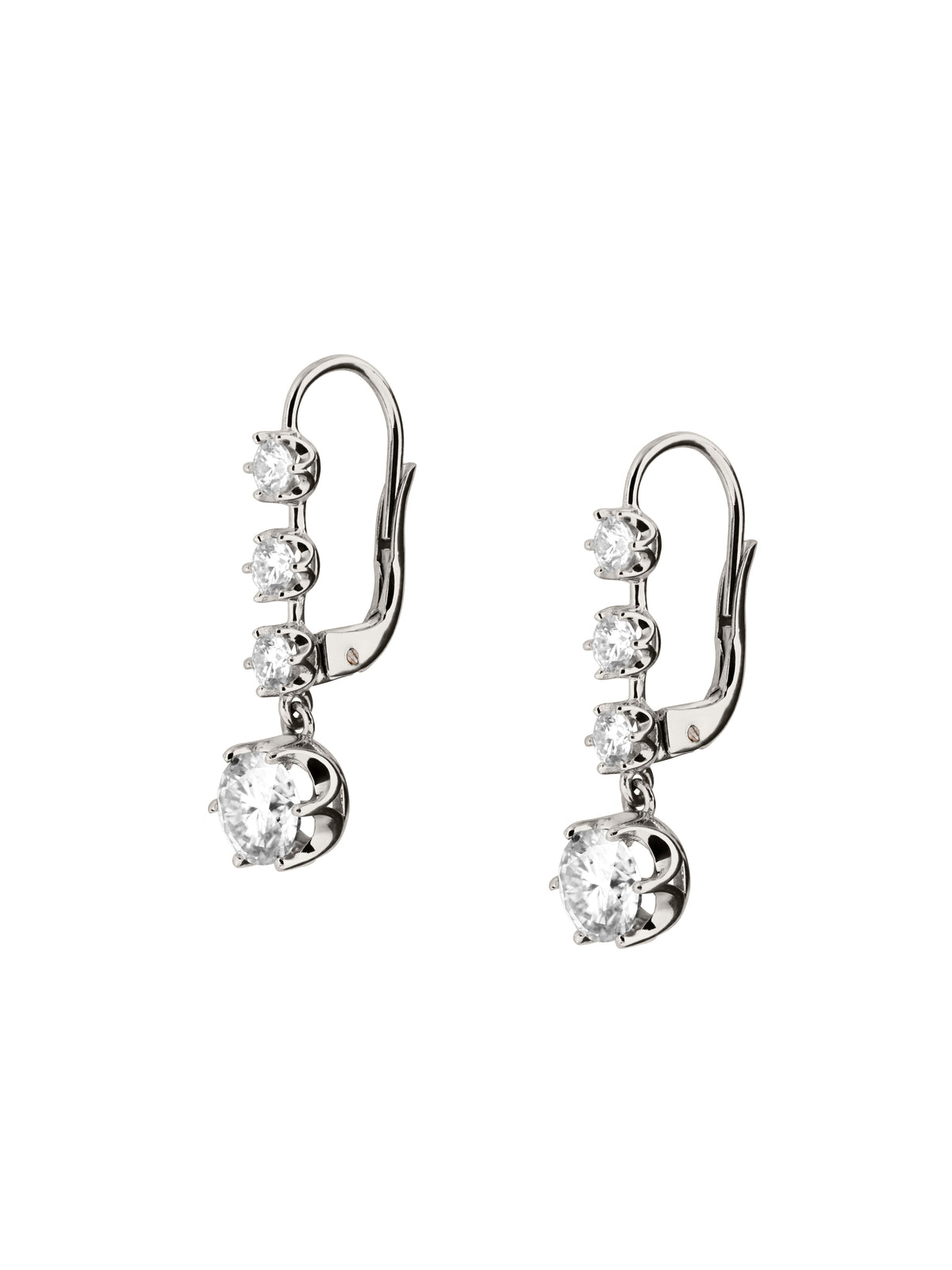 HENRIETTA 4-STONE DROP EARRINGS IN MOISSANITE