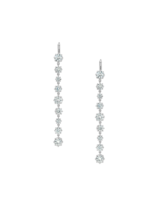 JOSEPHINE RIVIÈRE EARRINGS IN MOISSANITE, STERLING SILVER