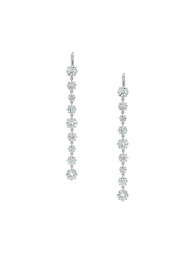 JOSEPHINE RIVIÈRE EARRINGS IN MOISSANITE, STERLING SILVER