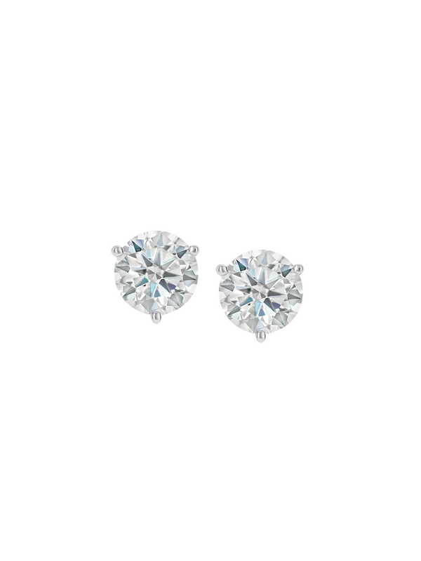 CLASSIC MARTINI STUD EARRINGS IN MOISSANITE, STERLING SILVER