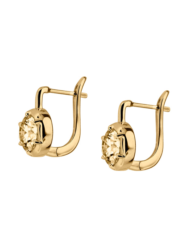 MAXWELL EARRINGS IN HONEY MOISSANITE