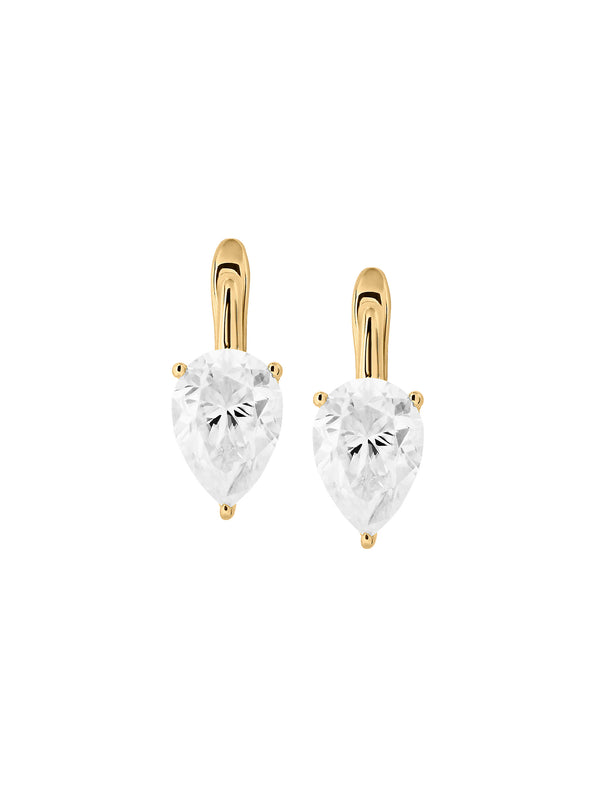 PORTER PEAR-CUT EARRINGS IN MOISSANITE