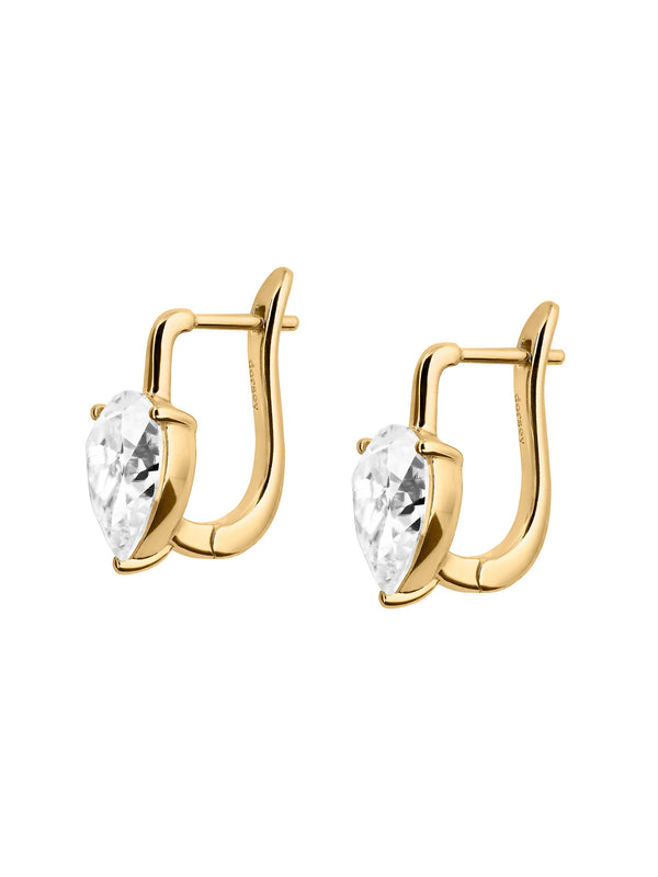 PORTER PEAR-CUT EARRINGS IN MOISSANITE