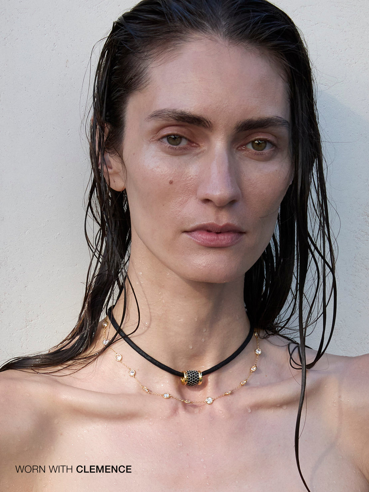 YVES NOIR PARACORD NECKLACE IN NANO ONYX, 18K GOLD VERMEIL – Dorsey
