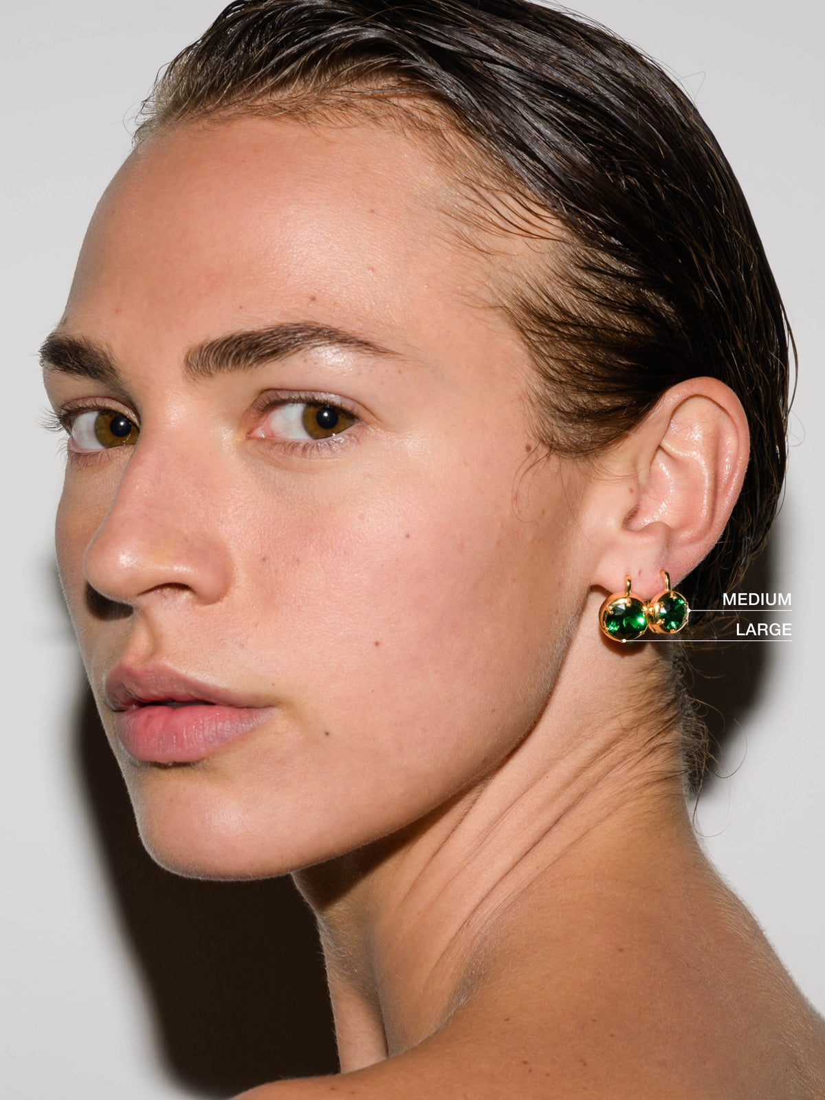 MAXWELL EARRINGS IN NANO EMERALD