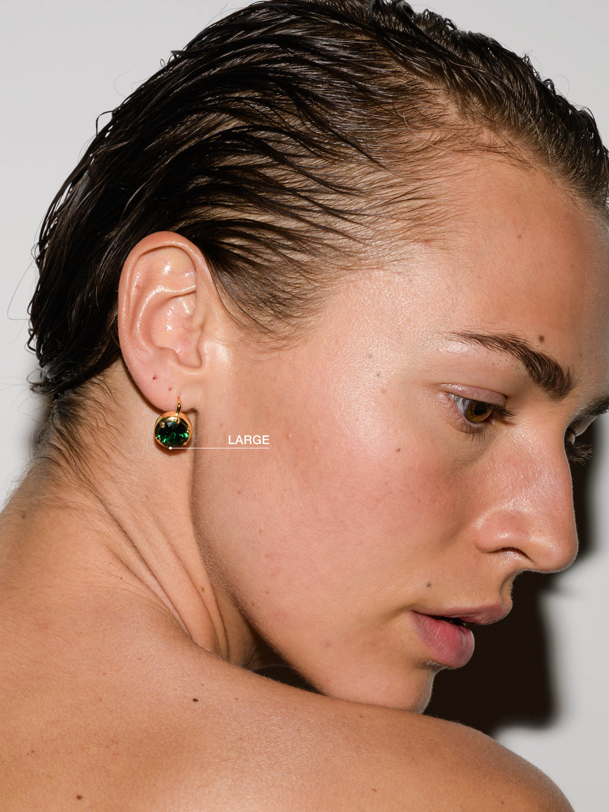 MAXWELL EARRINGS IN NANO EMERALD